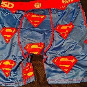 PSD Superman Blue and Red Boxer Briefs